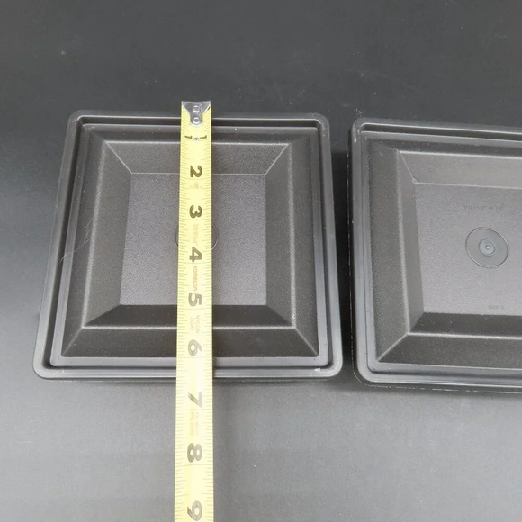 Tupperware Get Together Buffet Complete 7 Piece Set Black Tray Containers - Picture 10 of 11